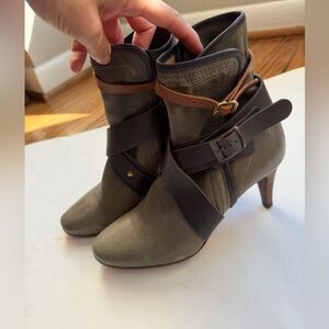Chloe Leather Ankle Boots